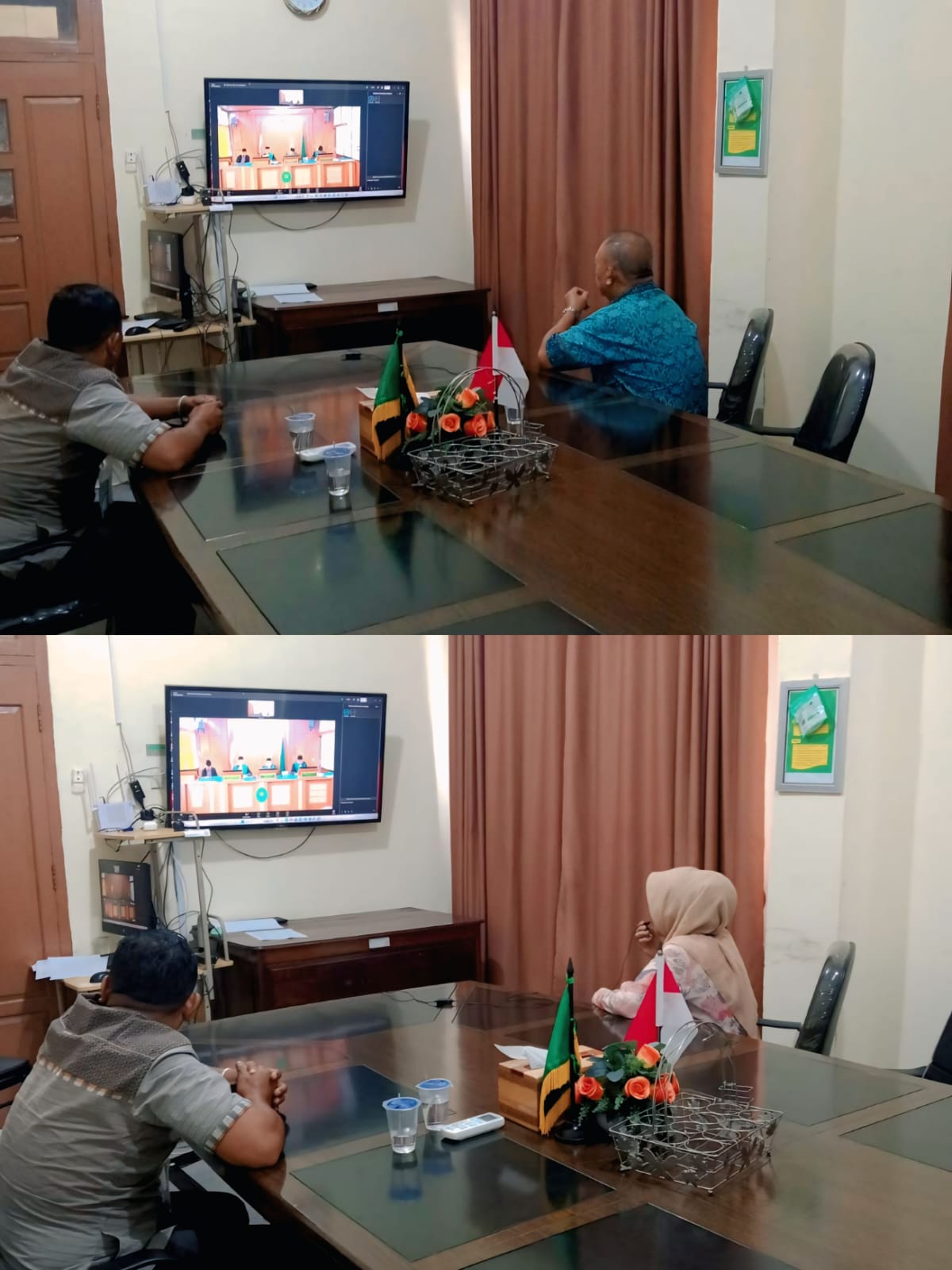 PA Sungai Penuh Fasilitasi persidangan secara video teleconference dari PA Muara Tebo